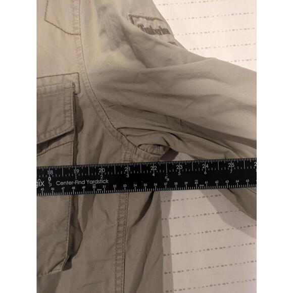 Timberland Lightweight Utility Jacket Tan Mens Medium 100% Cotton Polyester - Picture 10 of 12
